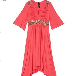 *NWT* Melissa McCarthy Seven7 Pink & Floral Maxi